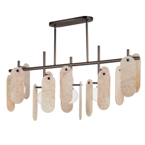 Studio M - SM24825RJBBZ - Five Light Linear Pendant - Megalith - Stone - Brushed Bronze