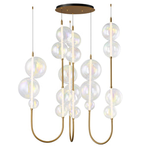 Studio M - SM24938IRNAB - LED Pendant - Dreamer - Natural Aged Brass