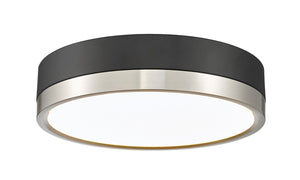 Z-Lite - 1006F12-MB-BN-LED - LED Flush Mount - Algar - Matte Black / Brushed Nickel