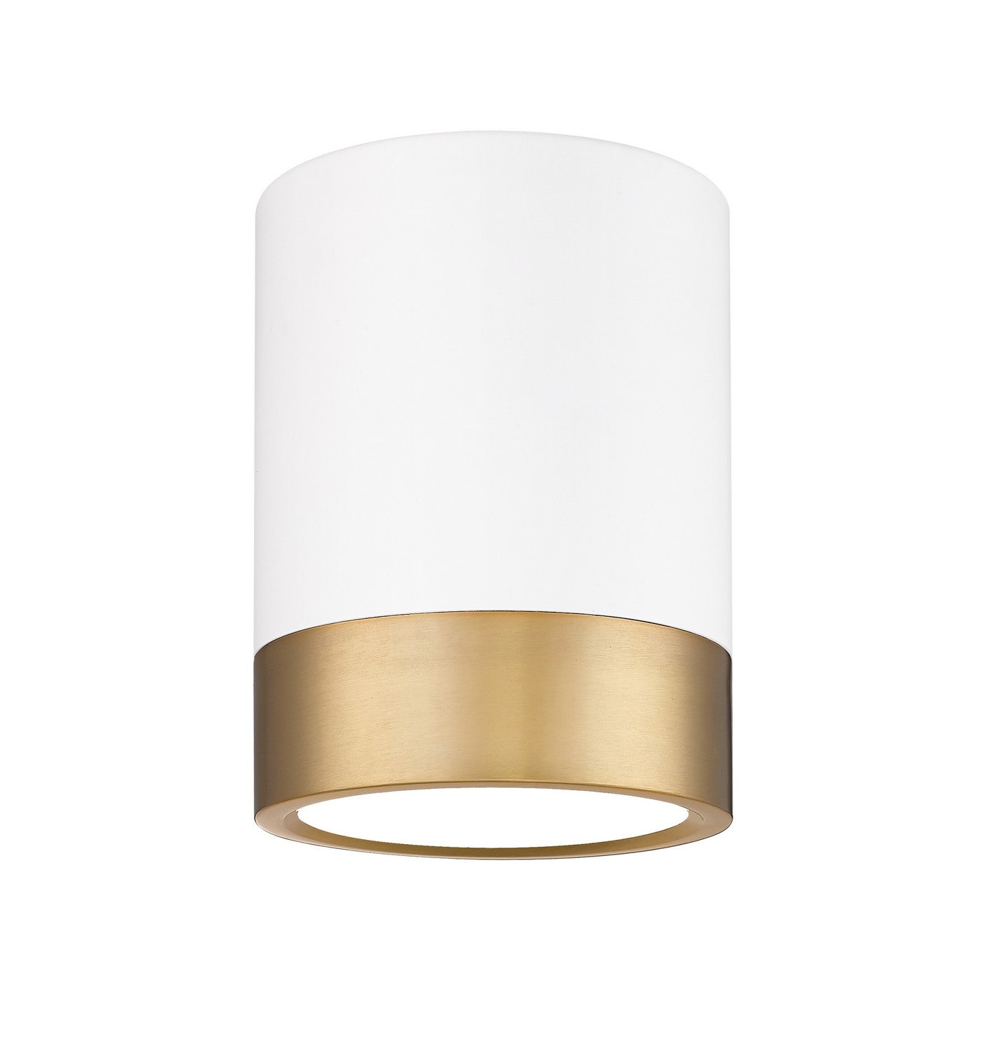 Z-Lite - 1006F6-MW-MGLD-LED - LED Flush Mount - Algar - Matte White / Modern Gold