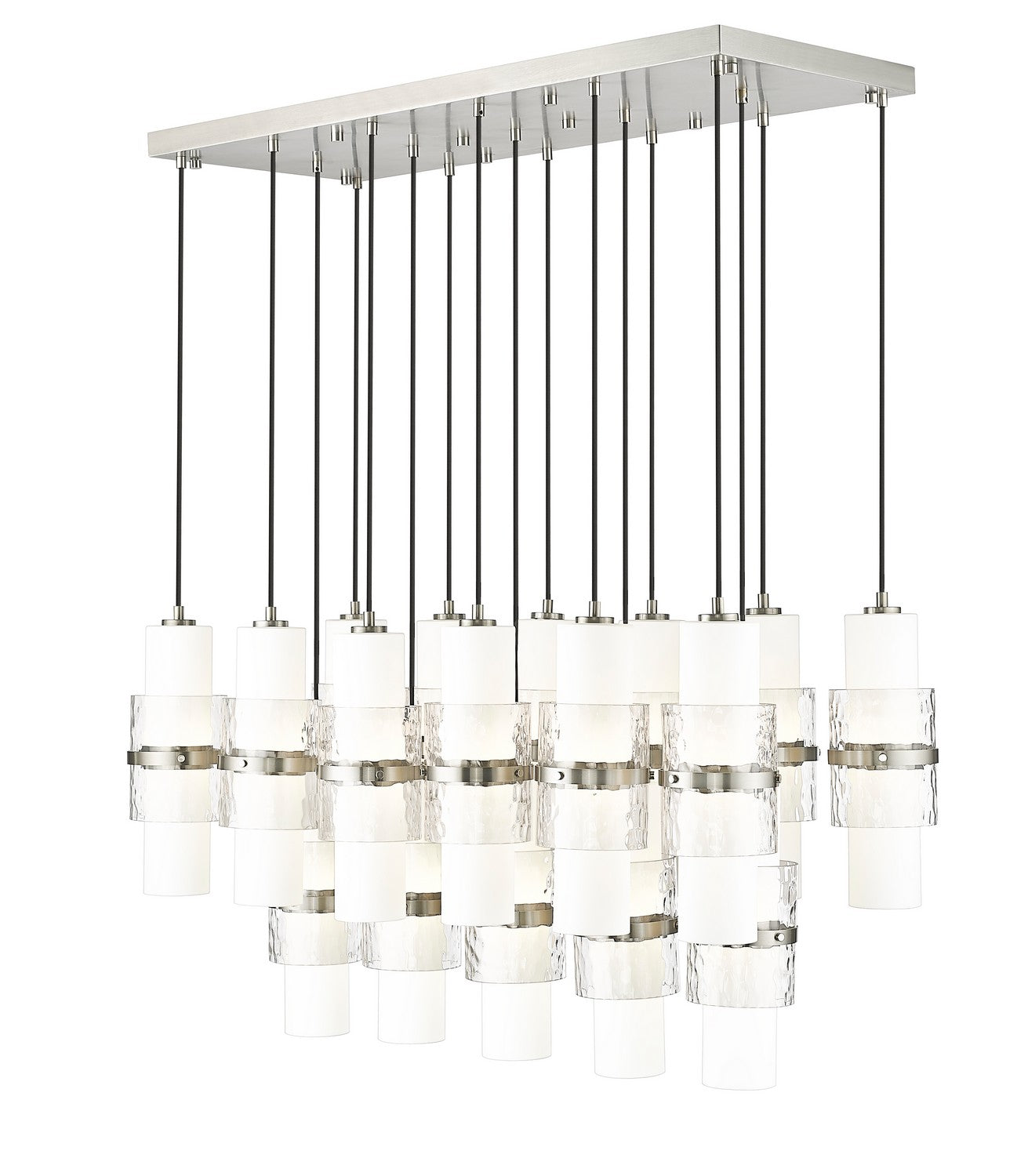 Z-Lite - 1946P-17L-BN - 17 Light Linear Chandelier - Cayden - Brushed Nickel