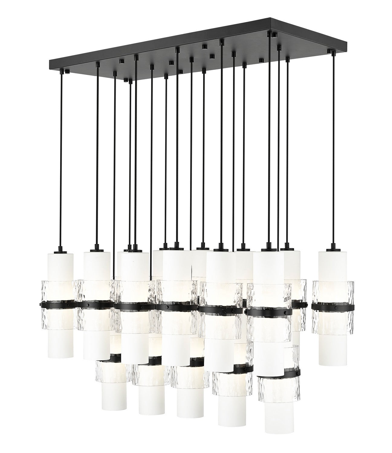 Z-Lite - 1946P-17L-MB - 17 Light Linear Chandelier - Cayden - Matte Black