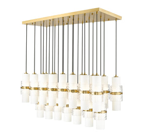 Z-Lite - 1946P-23L-MGLD - 23 Light Linear Chandelier - Cayden - Modern Gold