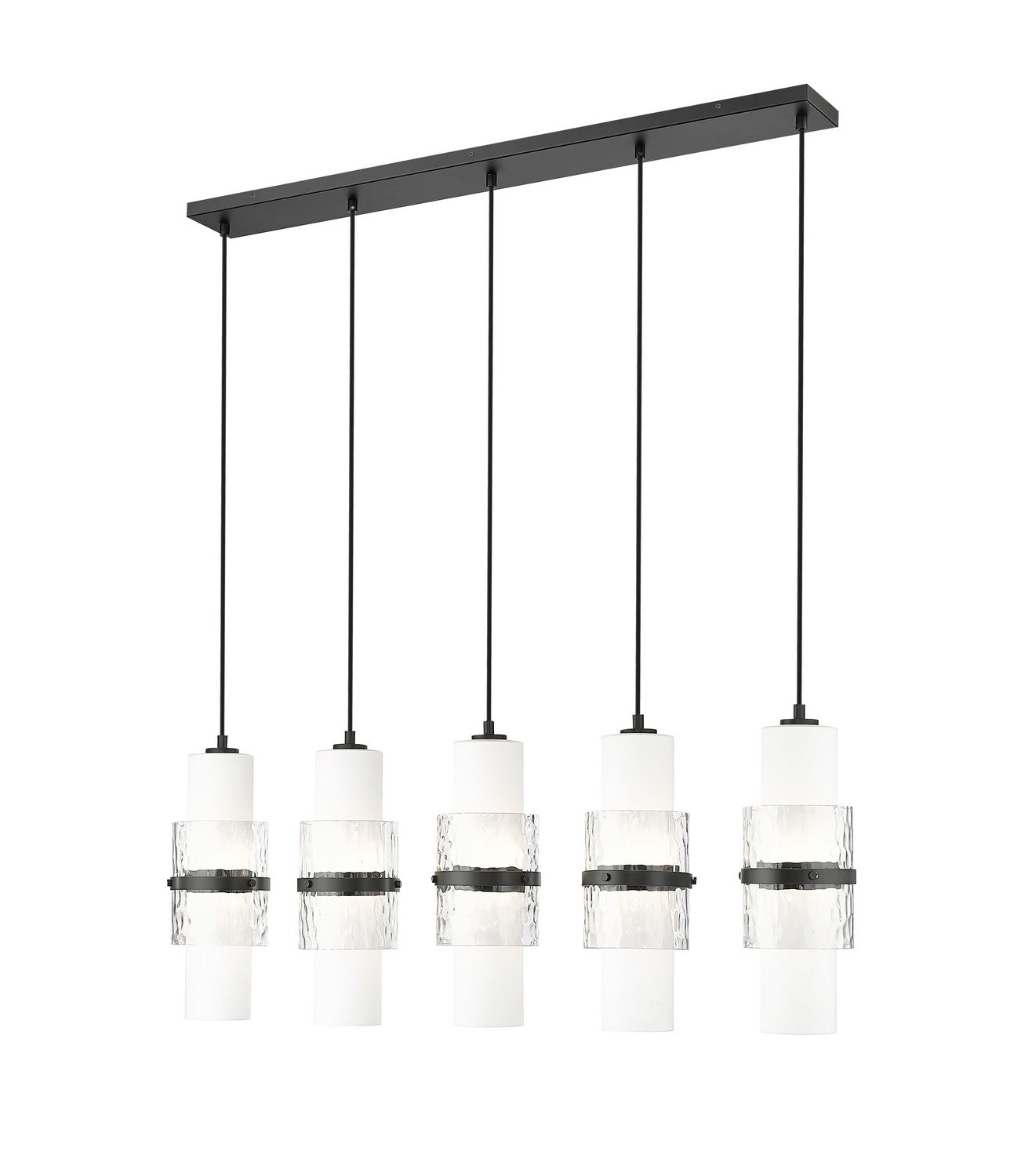 Z-Lite - 1946P-5L-MB - Five Light Linear Chandelier - Cayden - Matte Black