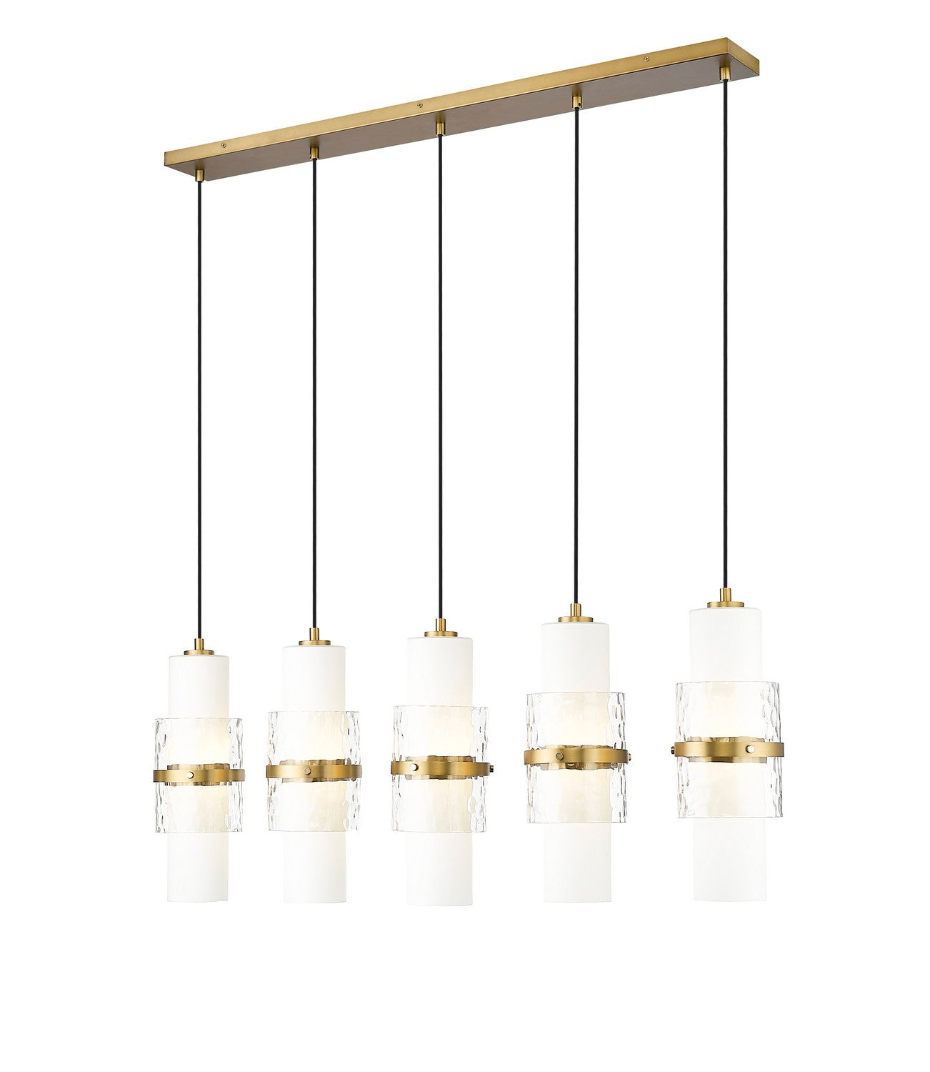 Z-Lite - 1946P-5L-MGLD - Five Light Linear Chandelier - Cayden - Modern Gold