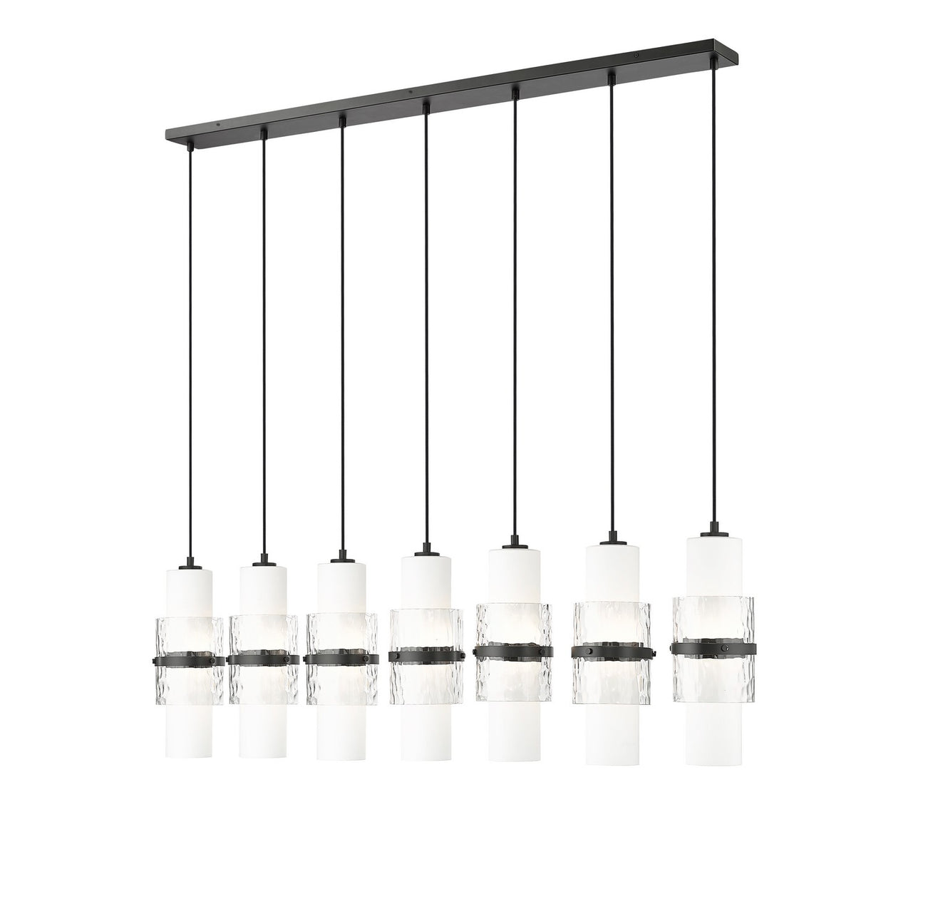 Z-Lite - 1946P-7L-MB - Seven Light Linear Chandelier - Cayden - Matte Black
