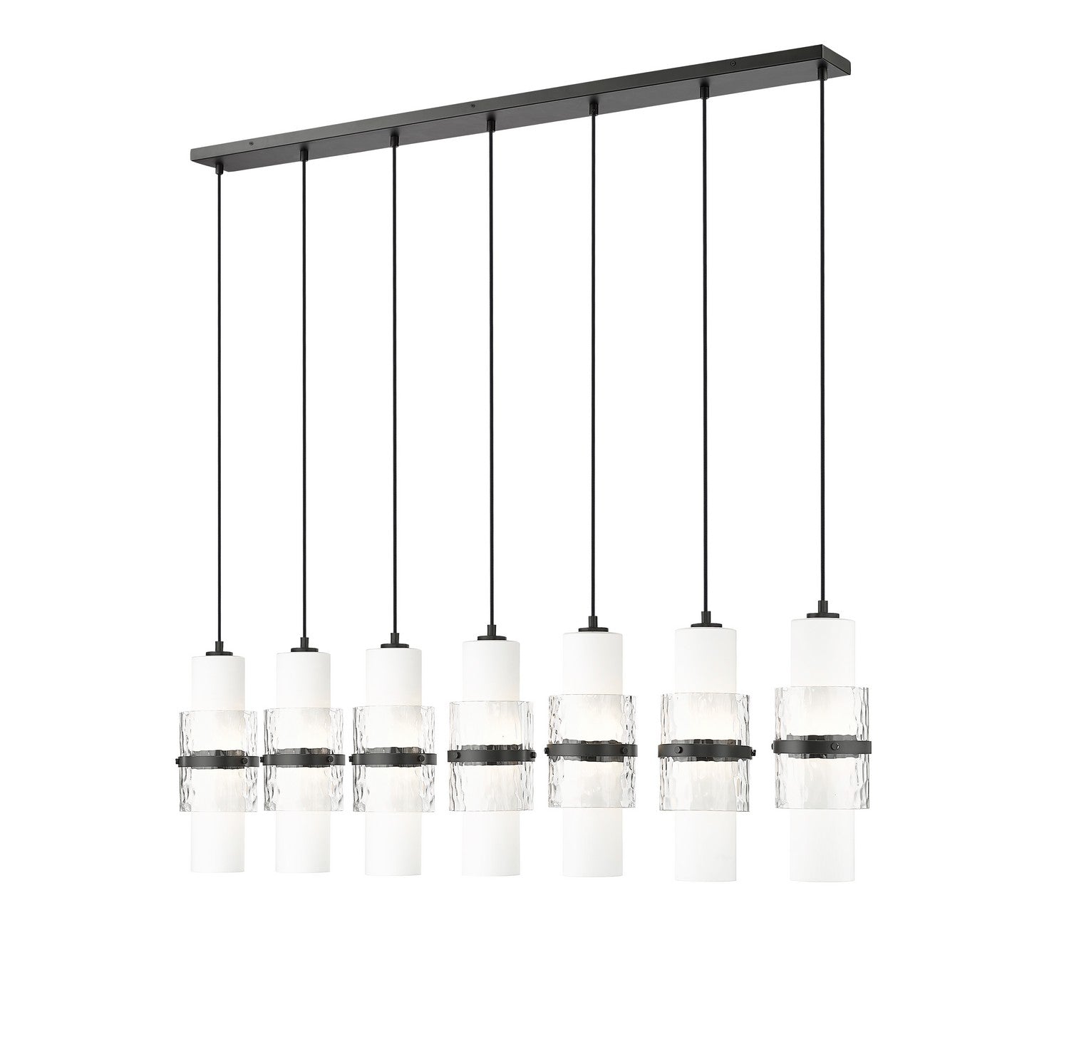 Z-Lite - 1946P-7L-MB - Seven Light Linear Chandelier - Cayden - Matte Black