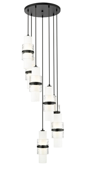 Z-Lite - 1946P-7R-MB - Seven Light Chandelier - Cayden - Matte Black