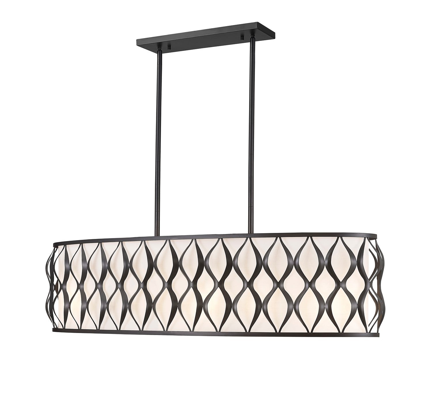 Z-Lite - 1948-42L-MB - Ten Light Linear Chandelier - Harden - Matte Black