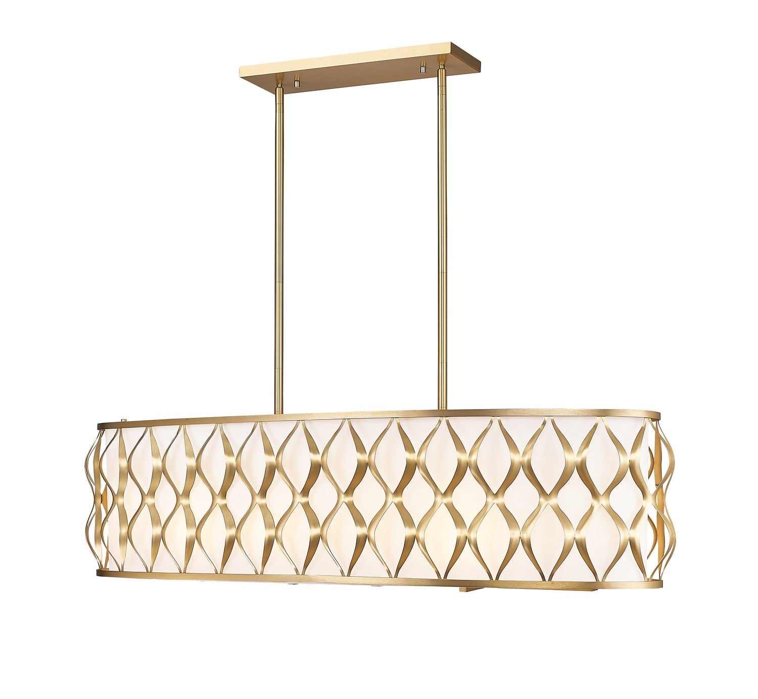 Z-Lite - 1948-42L-MGLD - Ten Light Linear Chandelier - Harden - Modern Gold