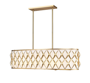 Z-Lite - 1948-42L-MGLD - Ten Light Linear Chandelier - Harden - Modern Gold