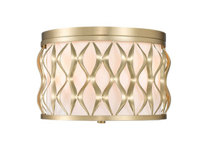 Z-Lite - 1948F12-MGLD - Three Light Flush Mount - Harden - Modern Gold