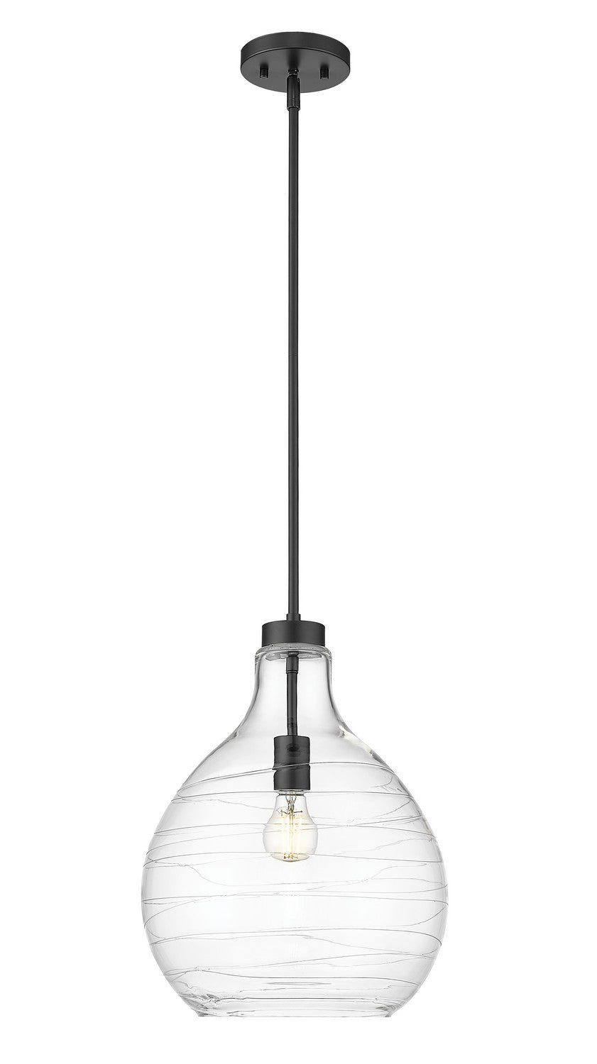 Z-Lite - 496P13-MB - One Light Pendant - Bon Air - Matte Black