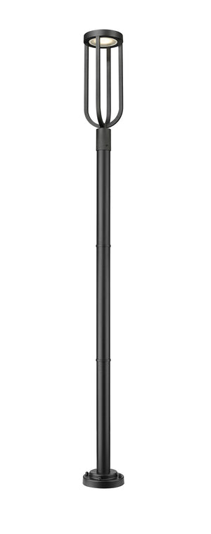 Z-Lite - 5005PHB-5012P-BK-LED - LED Outdoor Post Moun Fixture - Leland - Sand Black