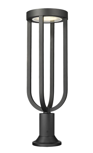 Z-Lite - 5005PHB-553PM-BK-LED - LED Outdoor Pier Mounted Fixture - Leland - Sand Black