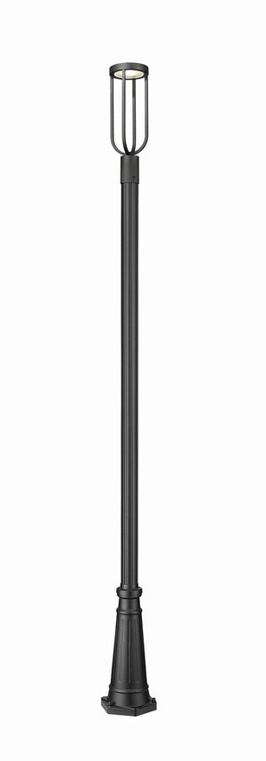 Z-Lite - 5005PHM-5011P-BK-LED - LED Outdoor Post Moun Fixture - Leland - Sand Black