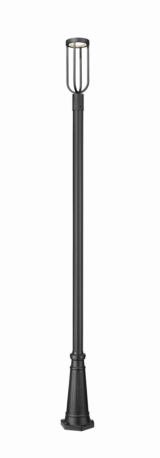 Z-Lite - 5005PHM-5011P-BK-LED - LED Outdoor Post Moun Fixture - Leland - Sand Black