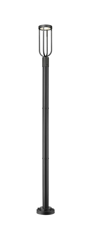 Z-Lite - 5005PHM-5012P-BK-LED - LED Outdoor Post Moun Fixture - Leland - Sand Black