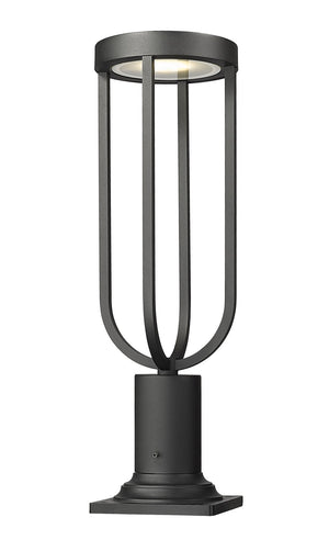 Z-Lite - 5005PHM-533PM-BK-LED - LED Outdoor Pier Mounted Fixture - Leland - Sand Black