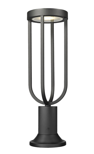 Z-Lite - 5005PHM-553PM-BK-LED - LED Outdoor Pier Mounted Fixture - Leland - Sand Black