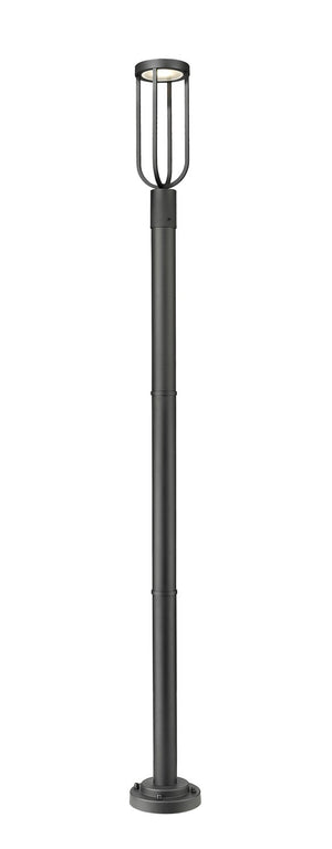 Z-Lite - 5005PHM-567P-BK-LED - LED Outdoor Post Moun Fixture - Leland - Sand Black