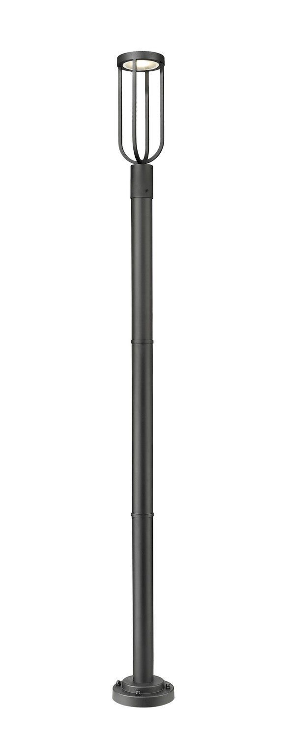 Z-Lite - 5005PHM-567P-BK-LED - LED Outdoor Post Moun Fixture - Leland - Sand Black