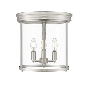 Z-Lite - 742F13-BN - Three Light Flush Mount - Thayer - Brushed Nickel