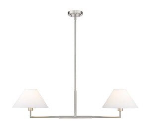 Z-Lite - 744-42L-BN - Two Light Chandelier - Leila - Brushed Nickel