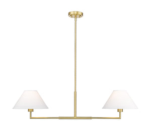 Z-Lite - 744-42L-LG - Two Light Chandelier - Leila - Luxe Gold