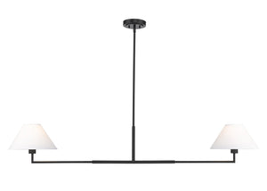 Z-Lite - 744-62L-MB - Two Light Chandelier - Leila - Matte Black