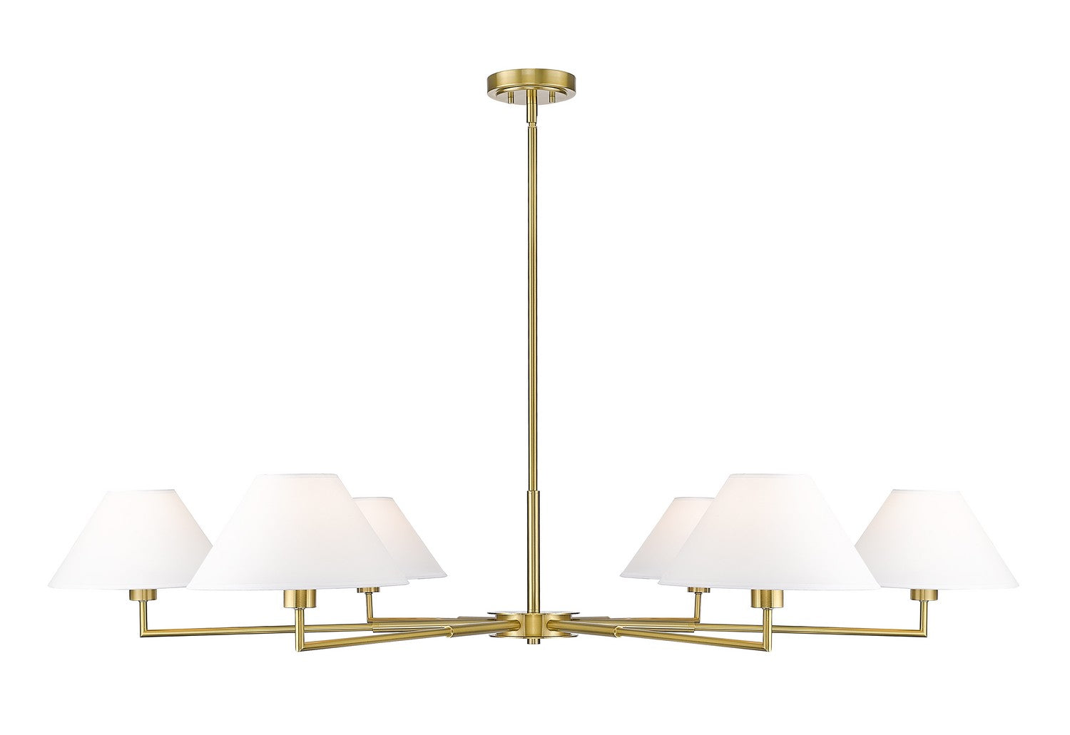 Z-Lite - 744-63R-LG - Six Light Chandelier - Leila - Luxe Gold