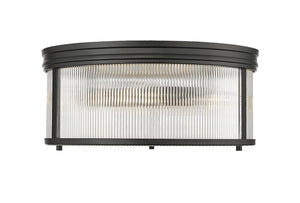 Z-Lite - 7504FR18-MB - Four Light Flush Mount - Carnaby - Matte Black