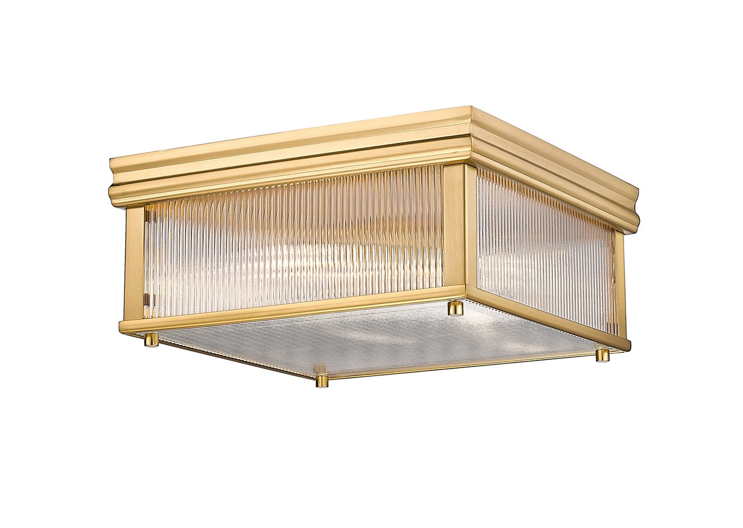 Z-Lite - 7504FS13-MGLD - Two Light Flush Mount - Carnaby - Modern Gold