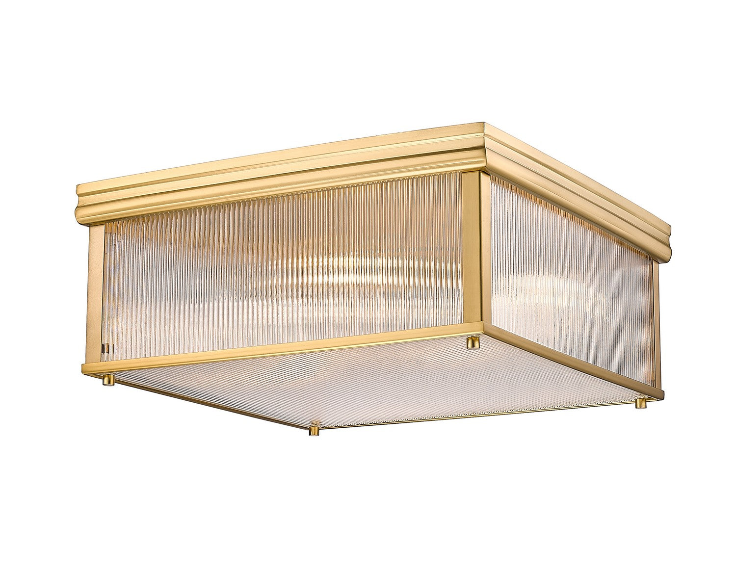 Z-Lite - 7504FS18-MGLD - Four Light Flush Mount - Carnaby - Modern Gold