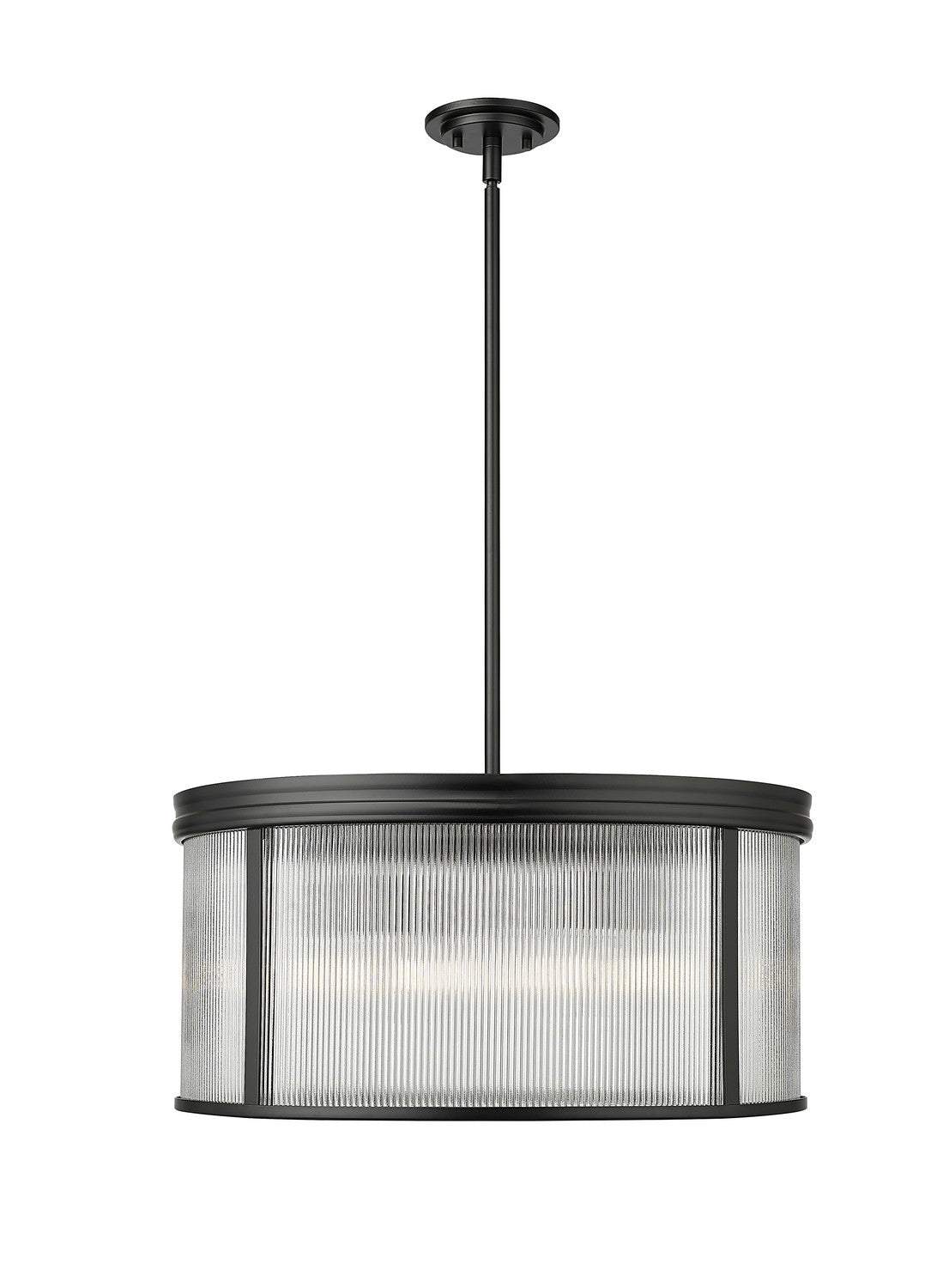 Z-Lite - 7504P24-MB - Six Light Chandelier - Carnaby - Matte Black