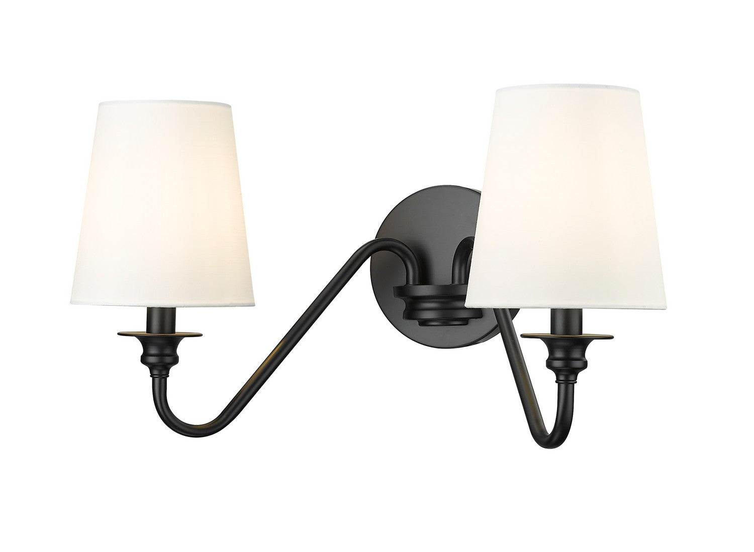 Z-Lite - 7509-2S-MB - Two Light Wall Sconce - Gianna - Matte Black