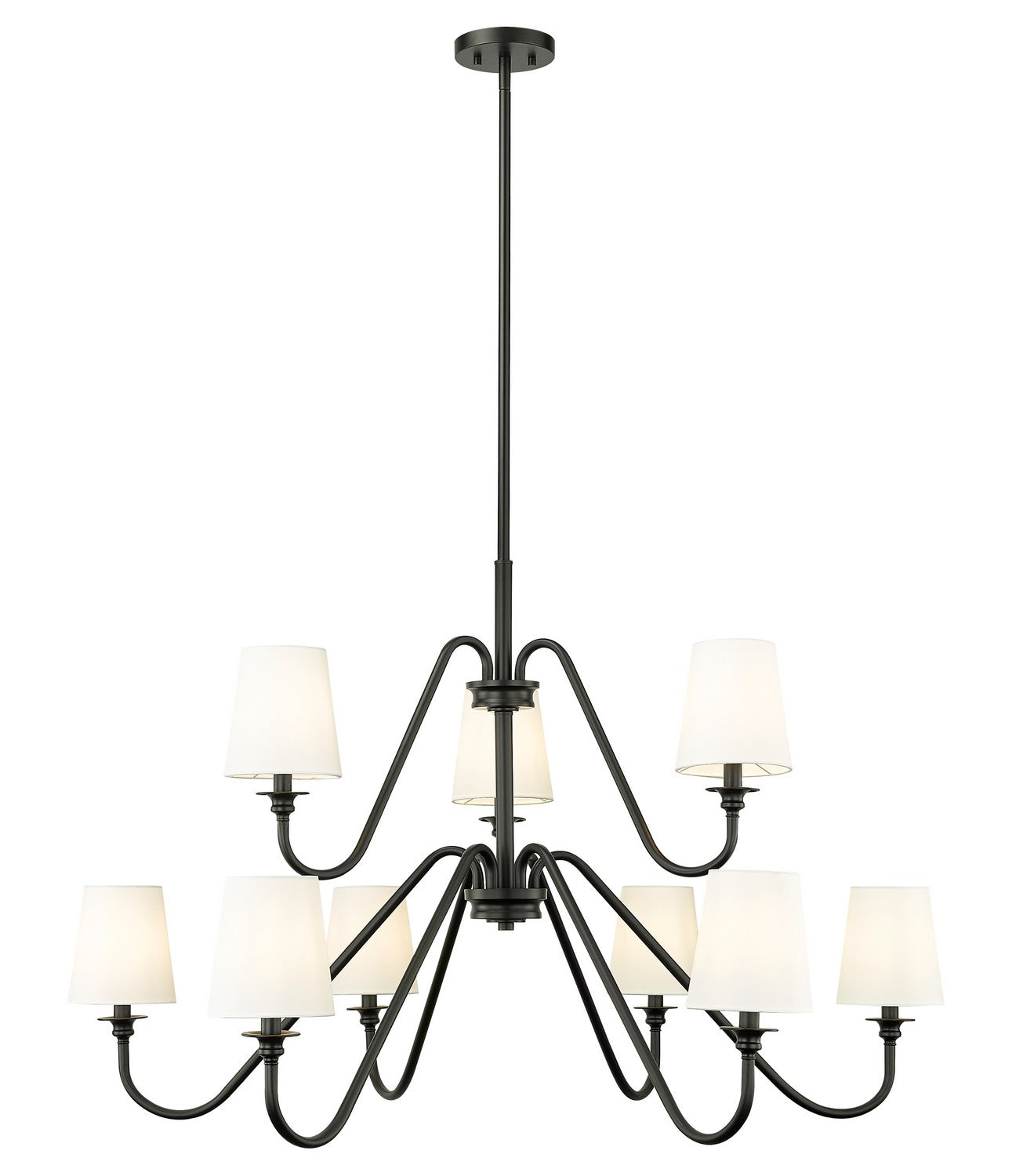 Z-Lite - 7509-9-46MB - Nine Light Chandelier - Gianna - Matte Black