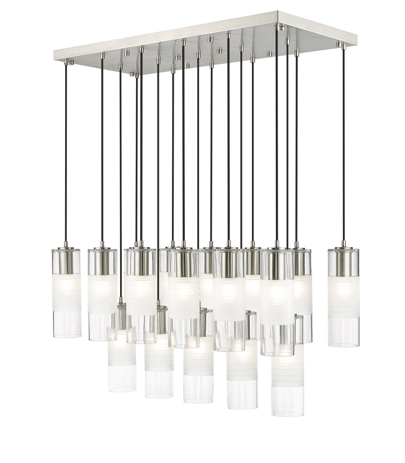 Z-Lite - 824P-17L-BN - 17 Light Linear Chandelier - Alton - Brushed Nickel