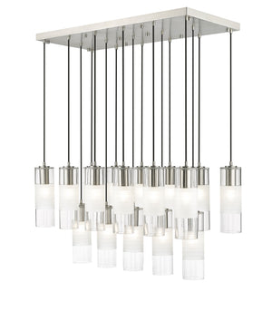 Z-Lite - 824P-17L-BN - 17 Light Linear Chandelier - Alton - Brushed Nickel