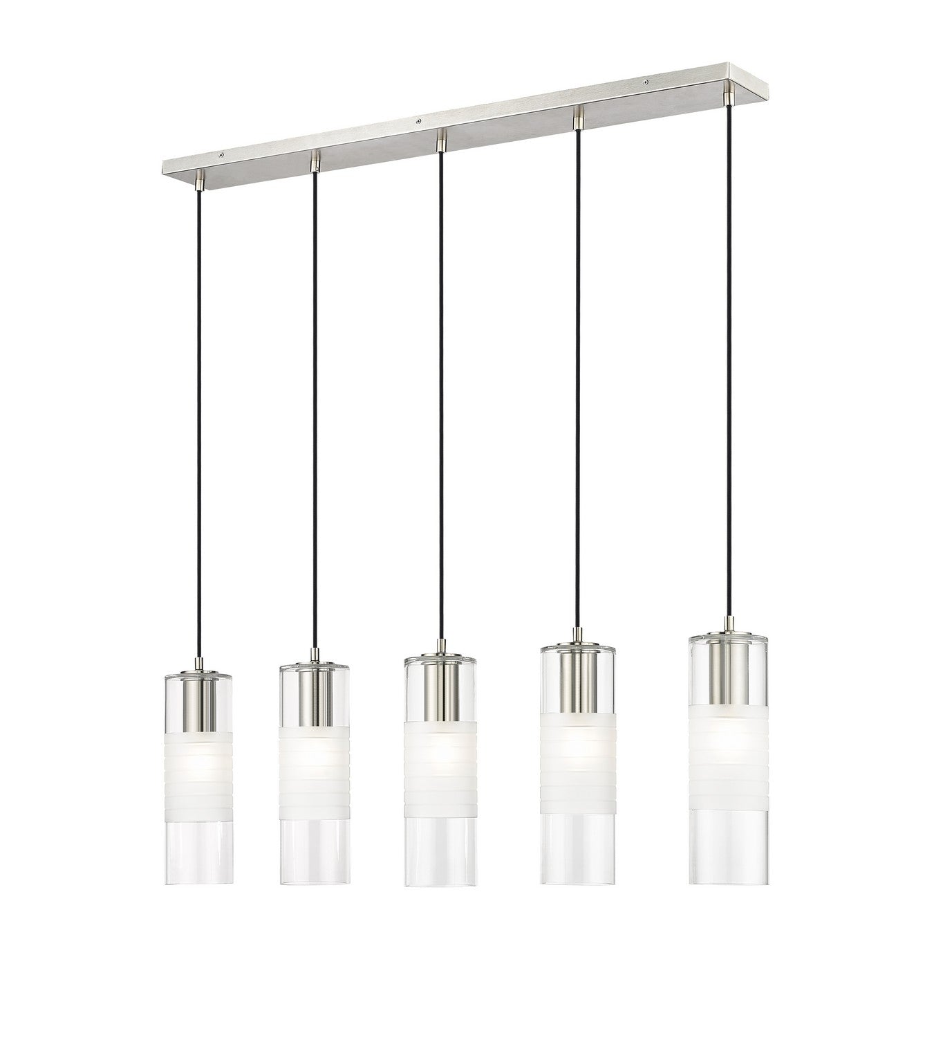 Z-Lite - 824P-5L-BN - Five Light Linear Chandelier - Alton - Brushed Nickel