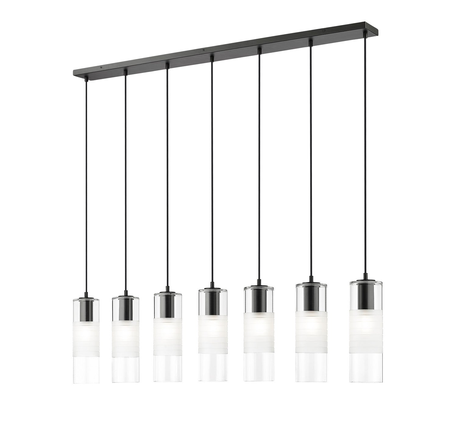 Z-Lite - 824P-7L-MB - Seven Light Linear Chandelier - Alton - Matte Black