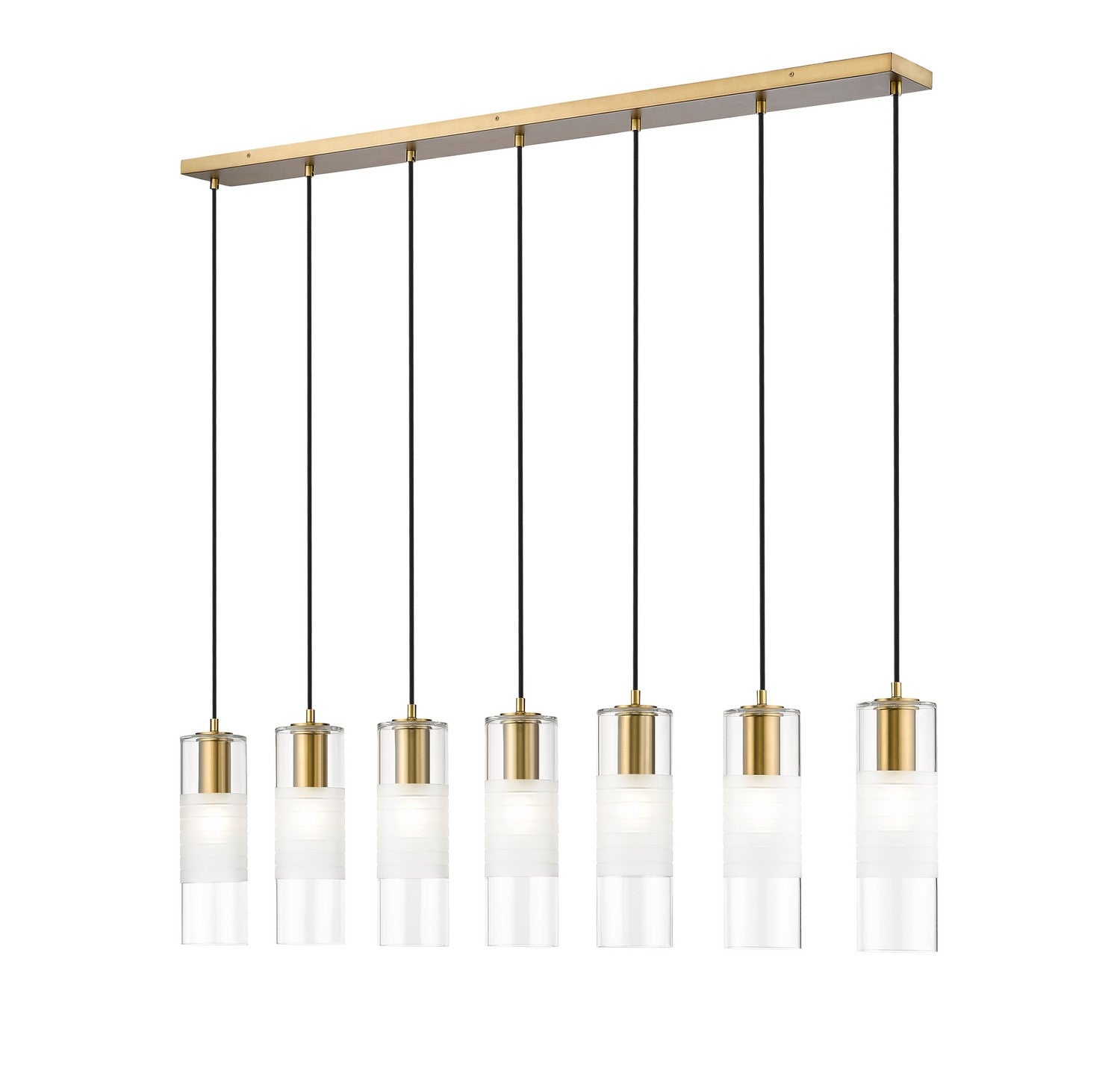 Z-Lite - 824P-7L-MGLD - Seven Light Linear Chandelier - Alton - Modern Gold