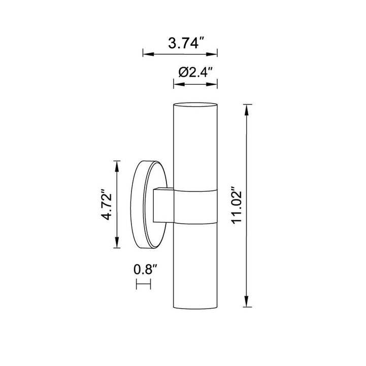 Beacon Lighting - 03929201 - Two Light Wall Bracket - Luella - Black