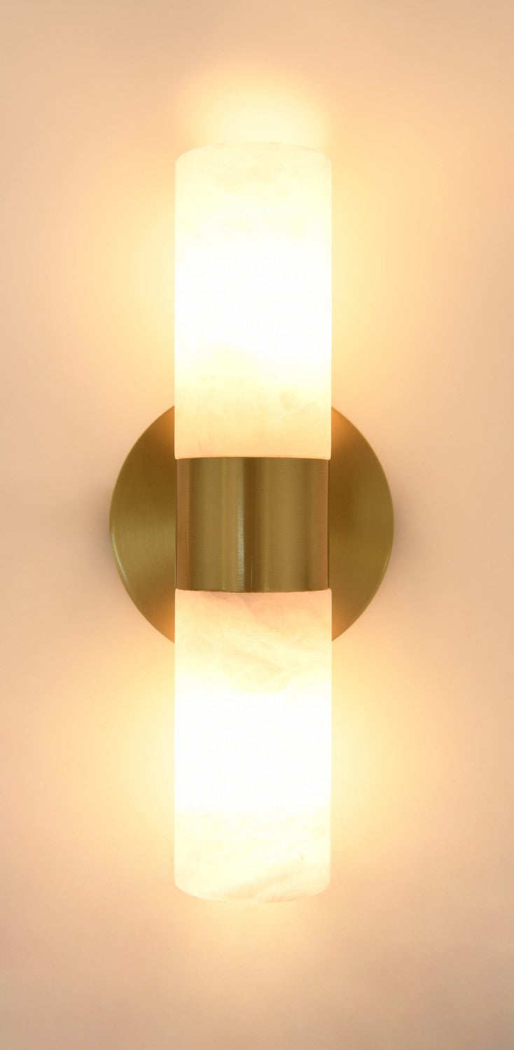 Beacon Lighting - 03929301 - Two Light Wall Bracket - Luella - Brass