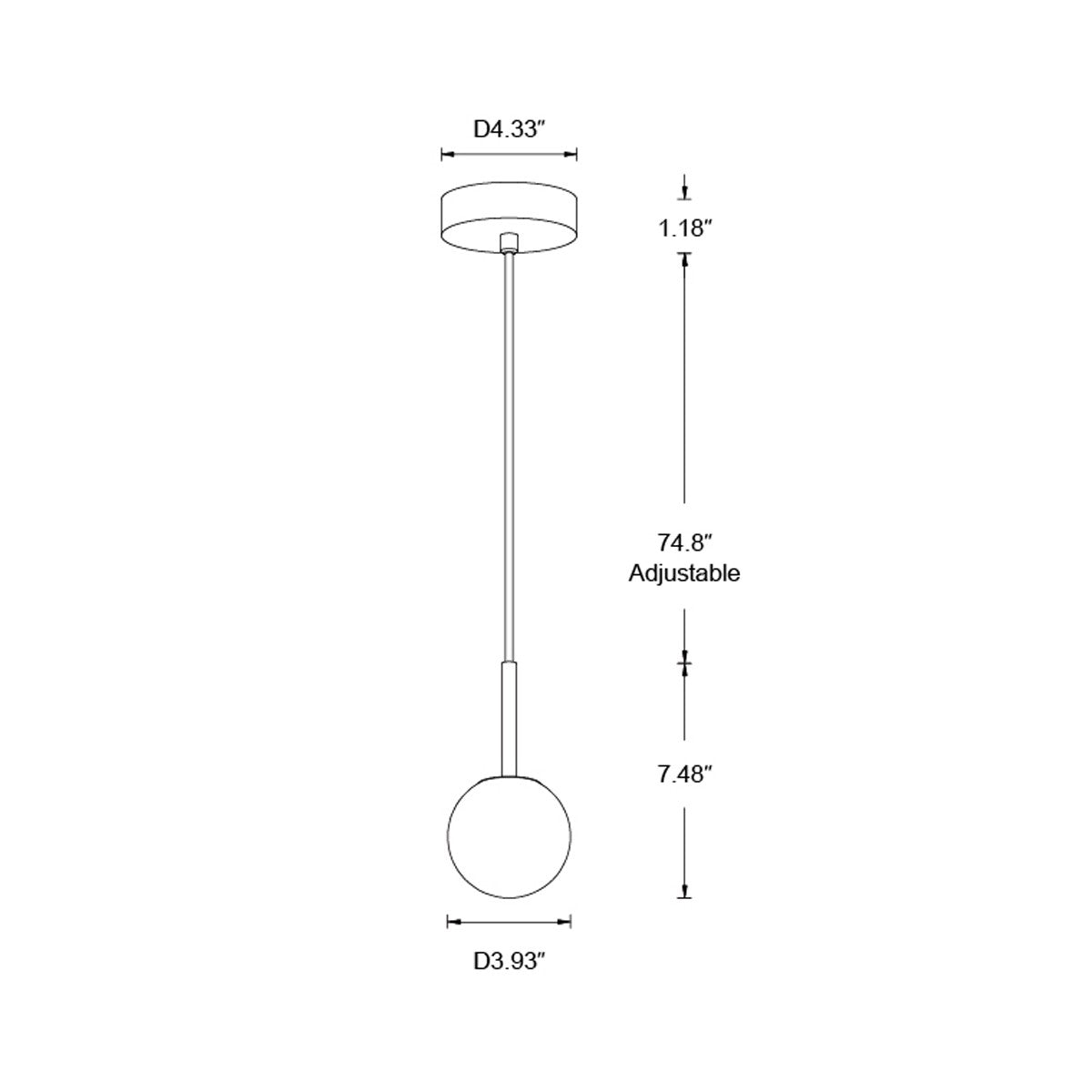 Beacon Lighting - 05008001 - One Light Pendant - Lucent - Brass