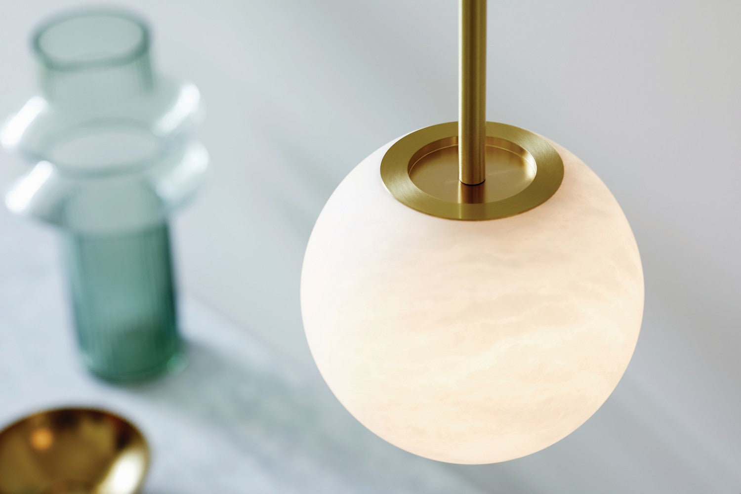 Beacon Lighting - 05008101 - One Light Pendant - Lucent - Brass