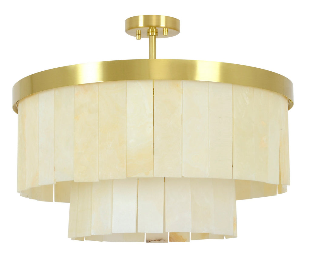 Beacon Lighting - 05024001 - Nine Light Pendant - Elora - Brass