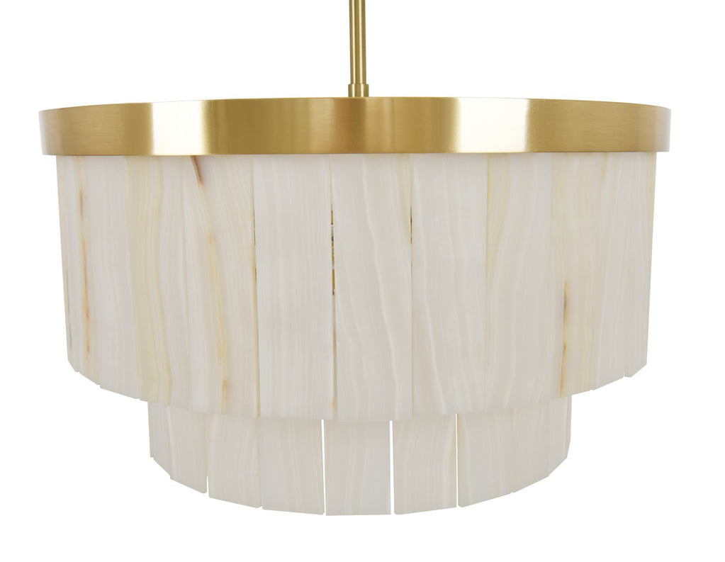 Beacon Lighting - 05024001 - Nine Light Pendant - Elora - Brass