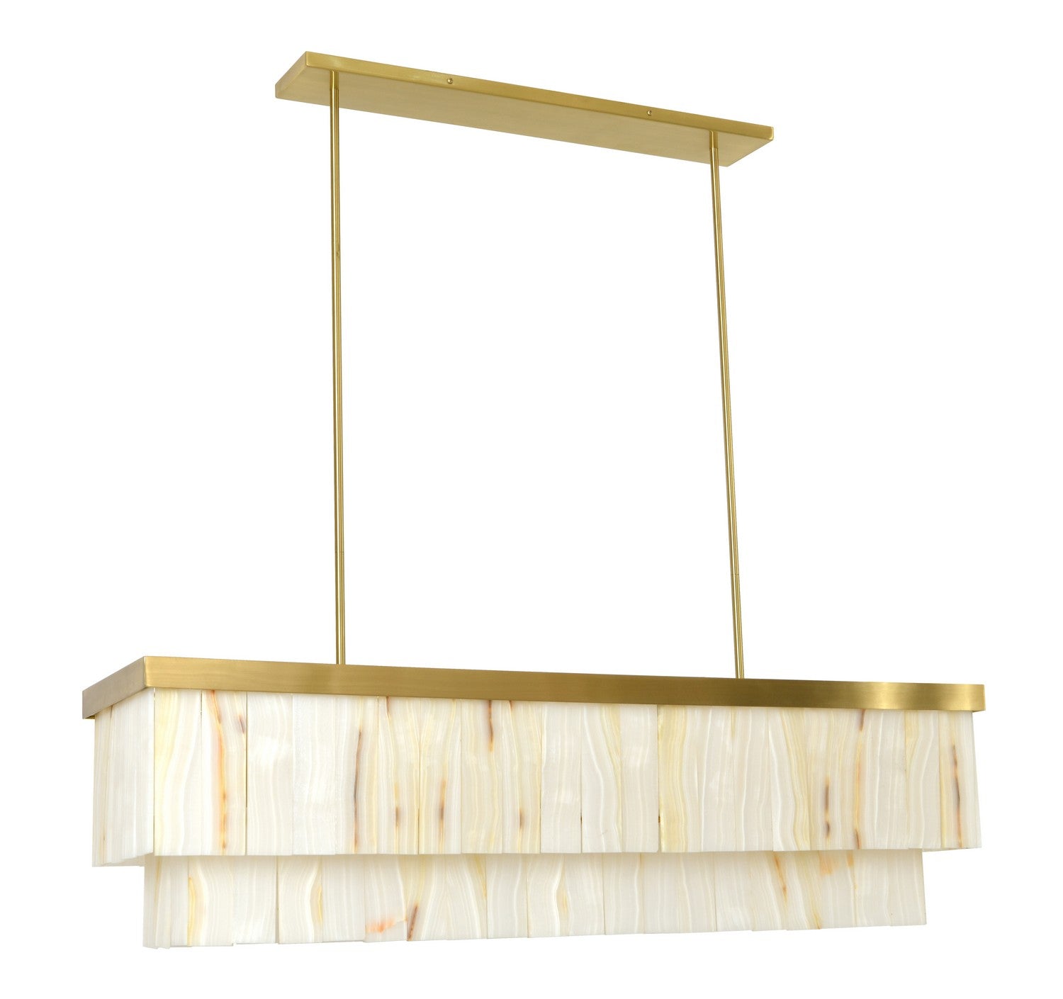 Beacon Lighting - 05024101 - Seven Light Pendant - Elora - Brass