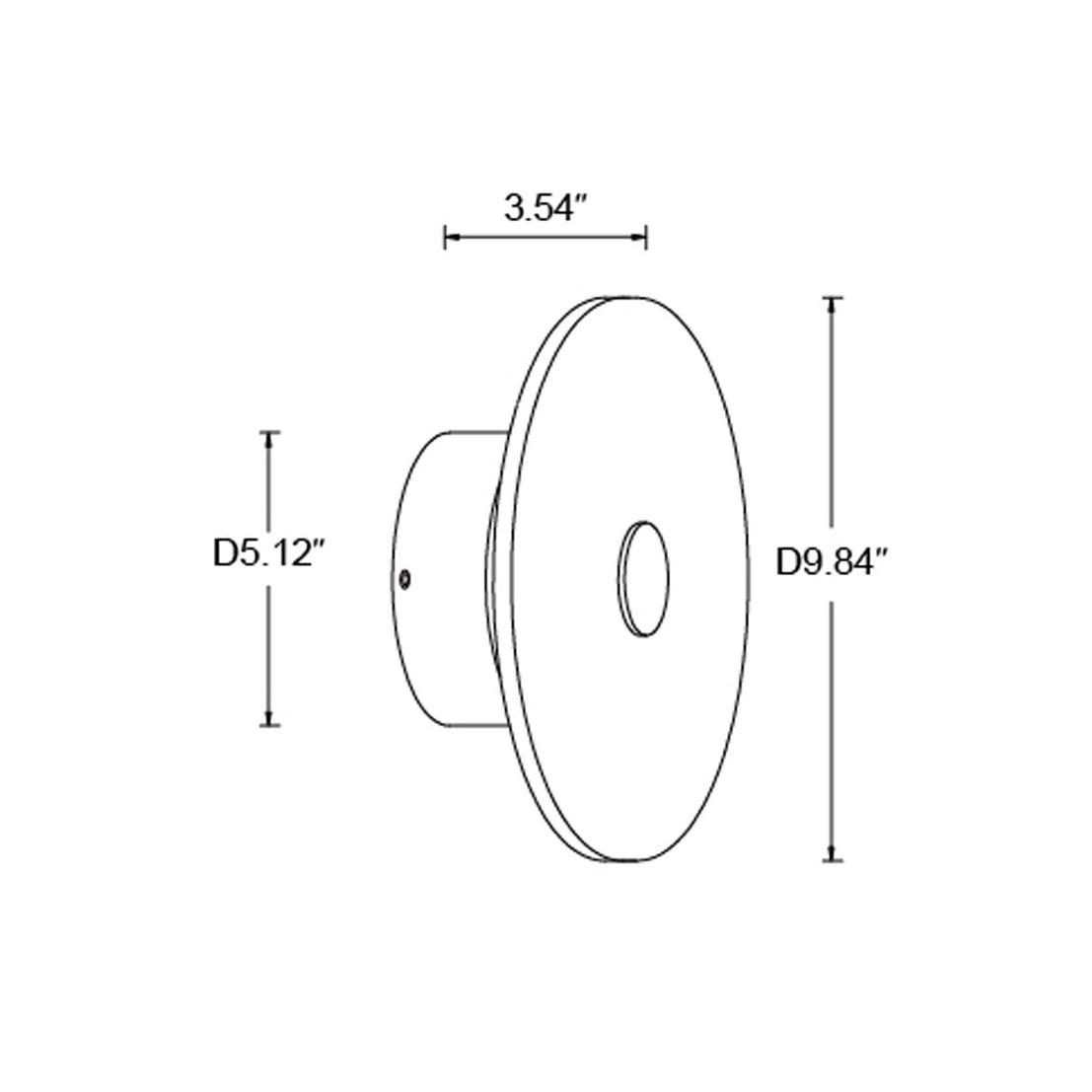 Beacon Lighting - 30071001 - LED Wall Bracket - Osten - Black